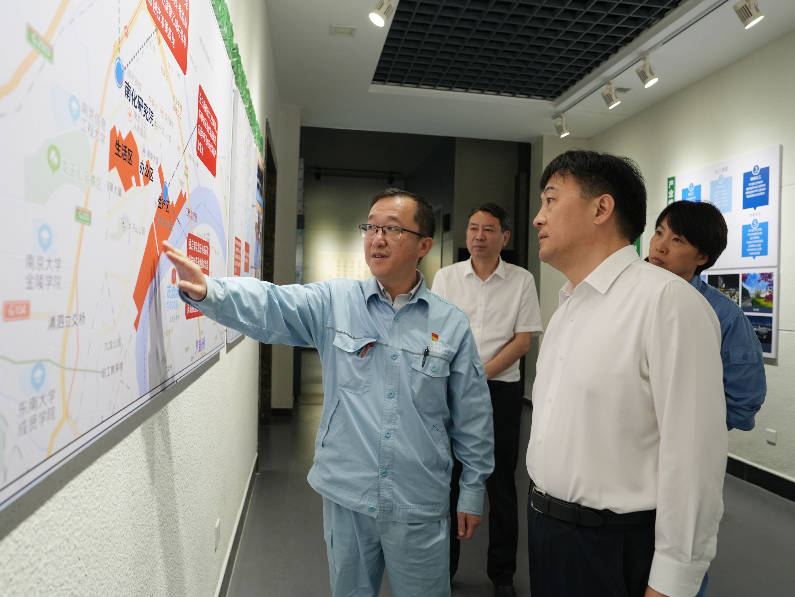 江北新区管委会主任林小明到公司调研